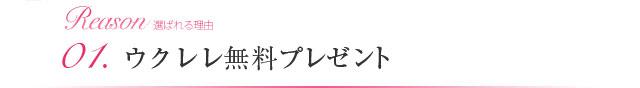 01.ウクレレ無料プレゼント+選べるケース♪