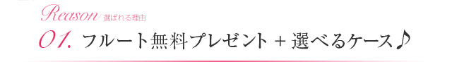 01.フルート無料プレゼント+選べるケース♪