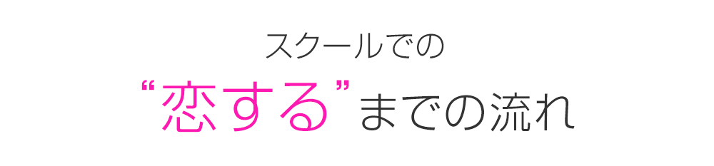 スクールでの“恋する”までの流れ